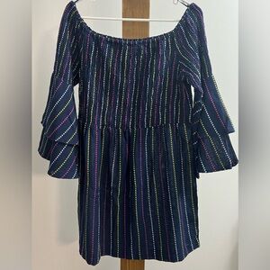 Striped MUDPIE Dress with Bell Sleeves‎
